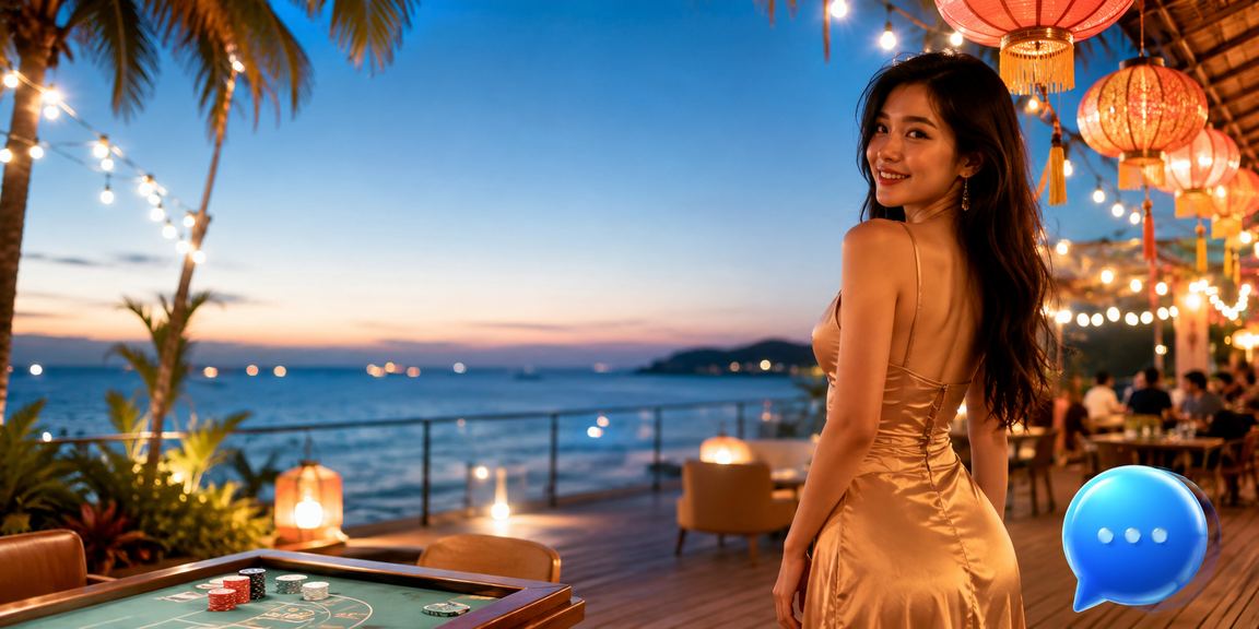 Trò chơi bài tại khu vực Phú Quốc về đêm
